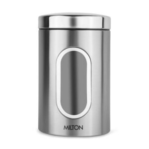 Steel Clear Round Jar 2000